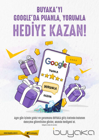 Buyaka&amp;#39;yı Google&amp;#39;da Puanla, Yorumla Kazan!
